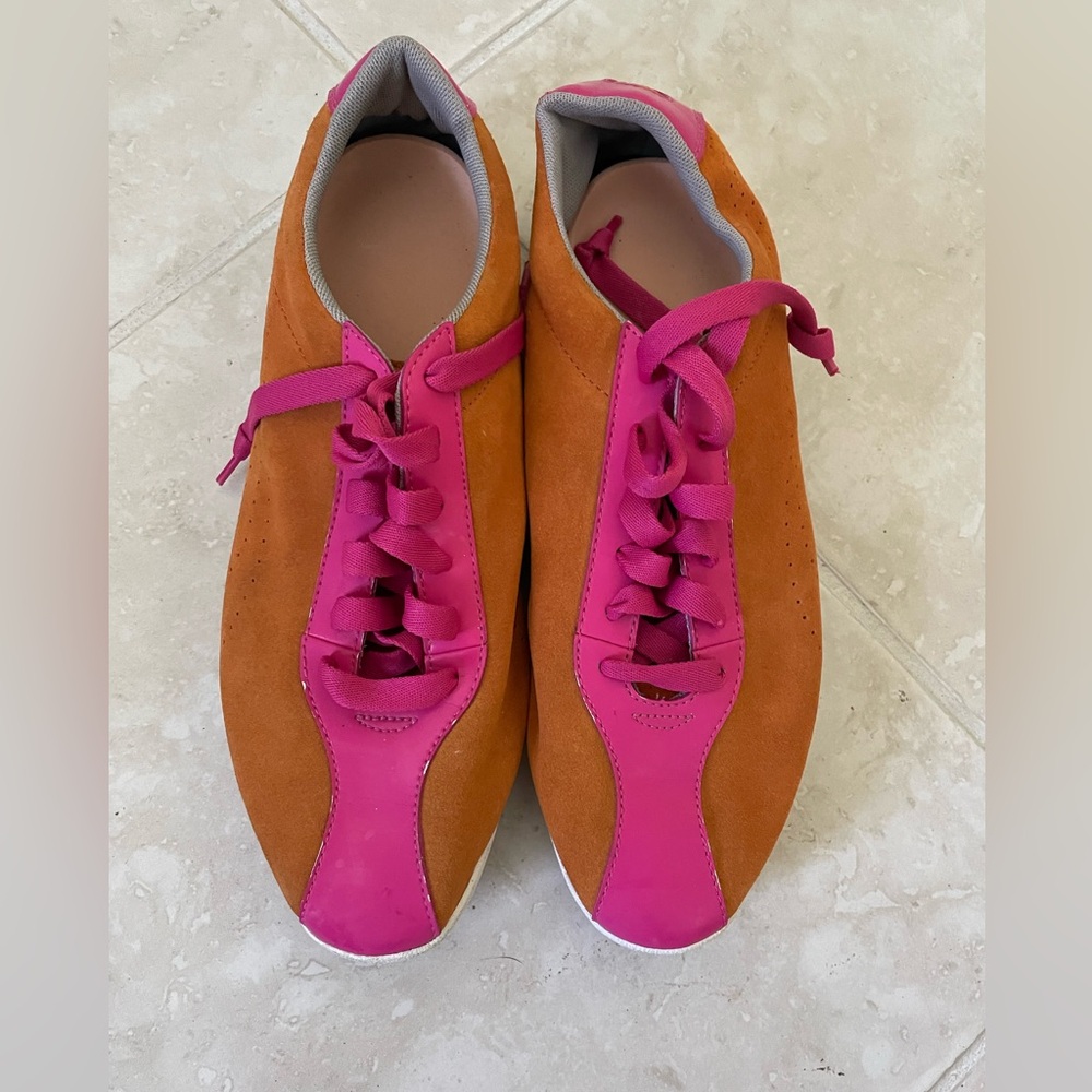 Puma Suede Pink/ Orange Sneakers